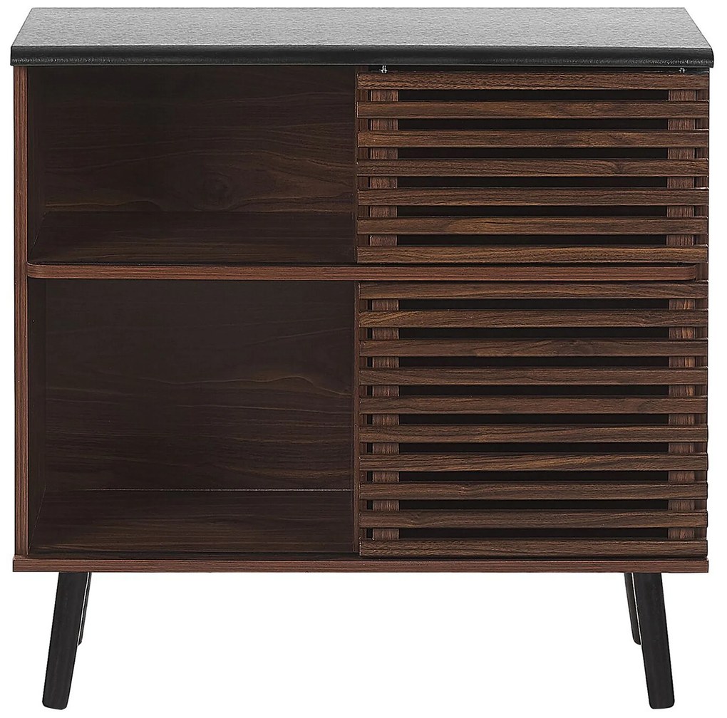 Sideboard donkerbruin PERTH Beliani