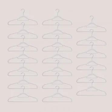Set van 20 kledinghangers Palou Beige – linnen - Sklum