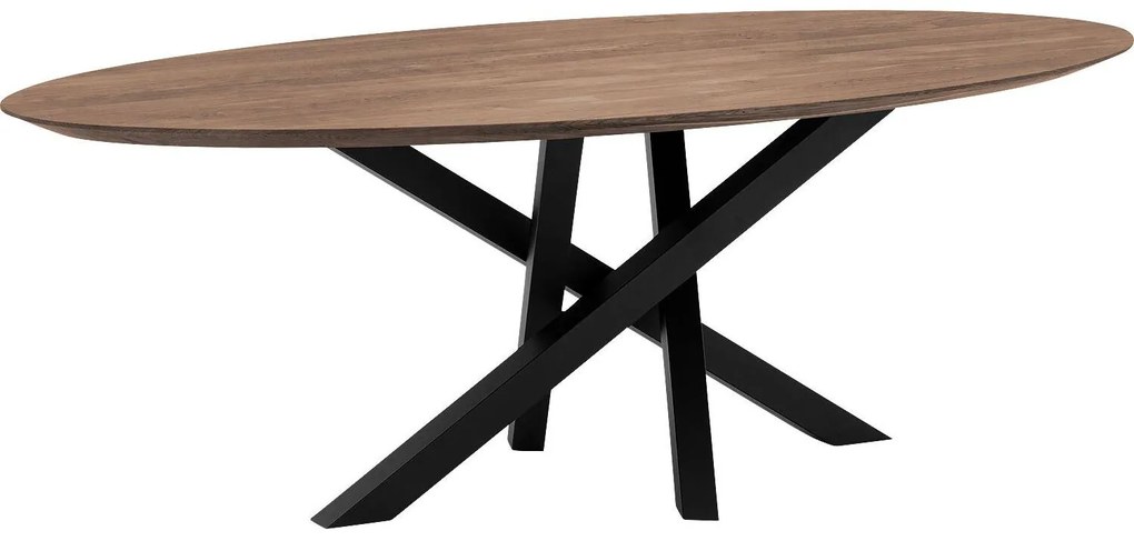 Goossens Excellent Eettafel Mente, Ovaal 240 x 130 cm