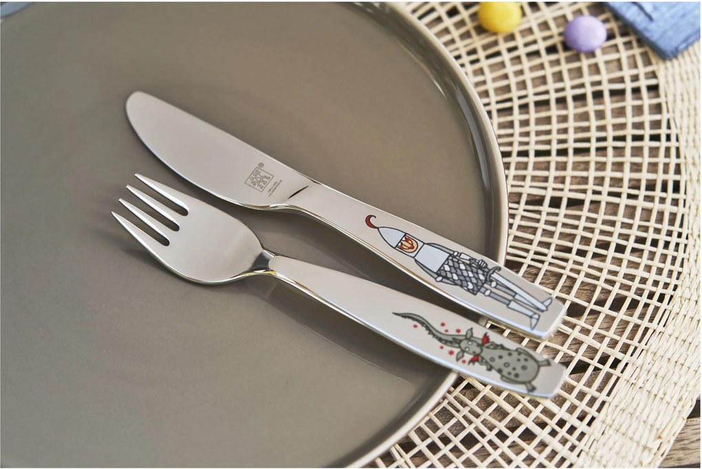 ZWILLING Ridder Eckbert Kinderbestekset, 4-delig - Ridder Eckbert - ZWILLING