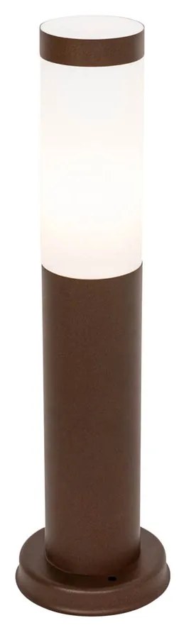 Buitenlamp paal roestbruin met opaal 45 cm IP44 - Rox