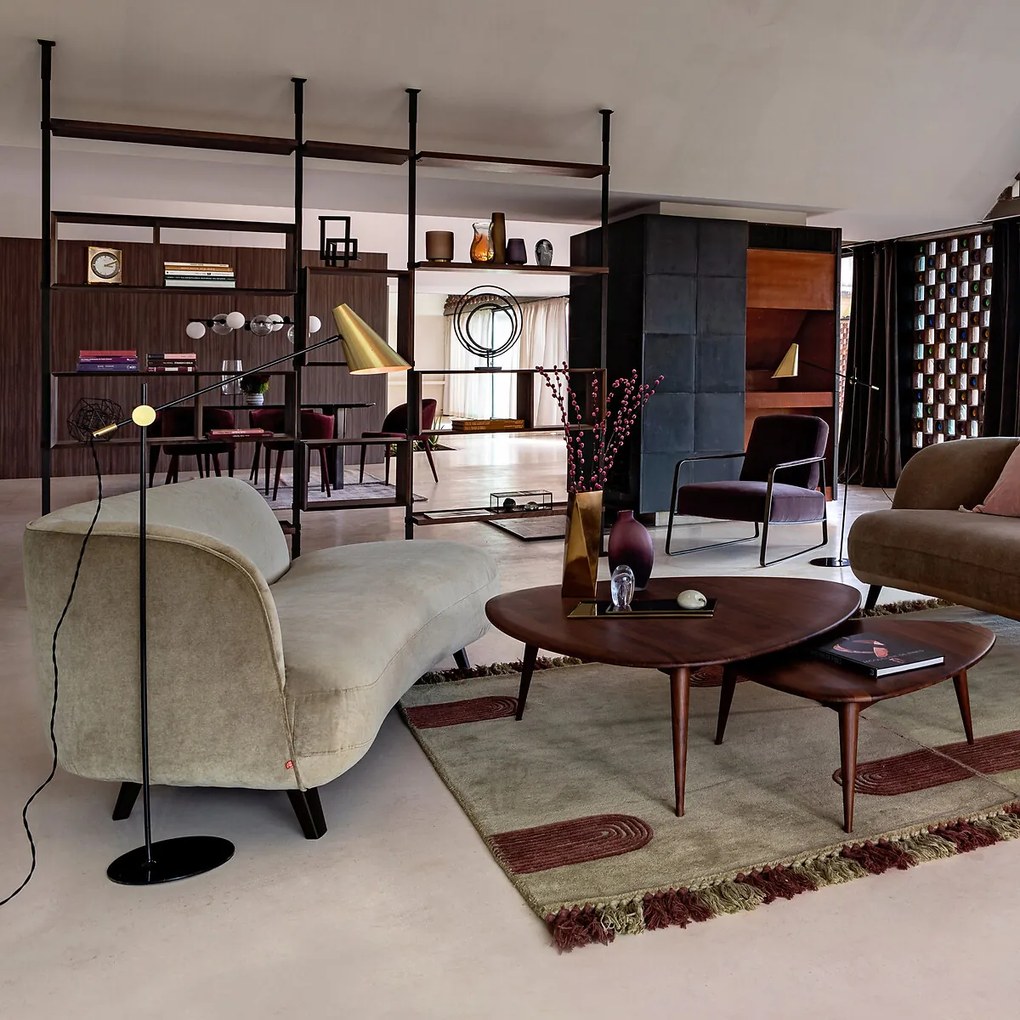 Salontafel in massief notenhout, Théoleine, klein model