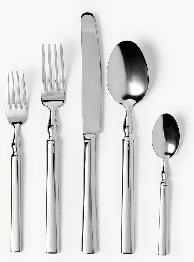 Gepolijste bestekset Cely, in verschillende setgroottes