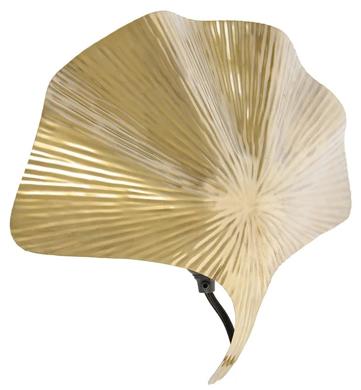 Oosterse wandlamp messing - Louka