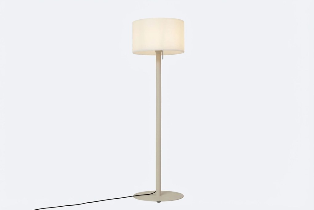 Scandinavische Buiten Vloerlamp Beige Met Witte Kap IP - Mississippi Aluminium/Kunststof Zand/Beige