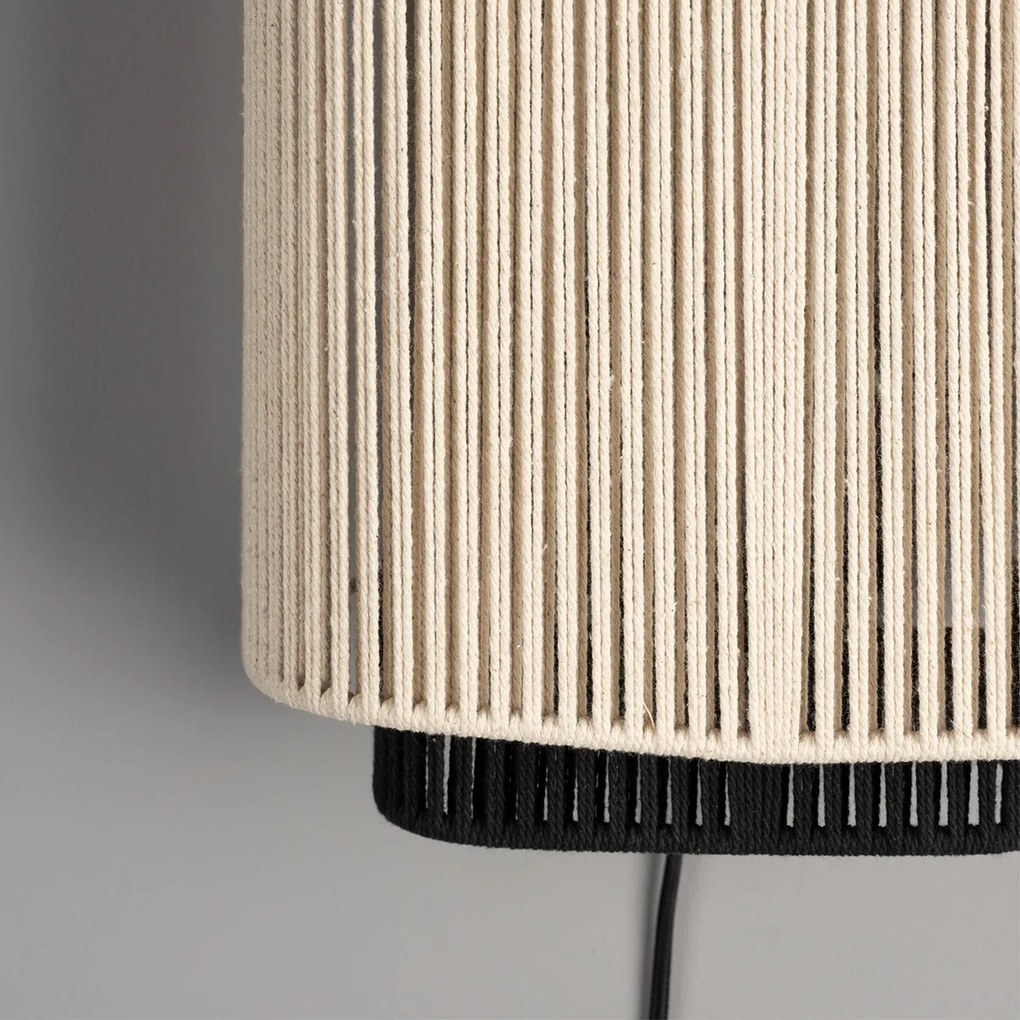 Dutchbone Elon Retro Wandlamp Zwart Wit