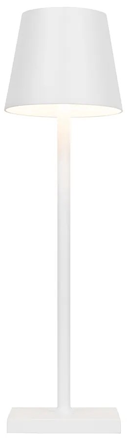 Set van 2 buiten tafellamp wit incl. LED en dimmer oplaadbaar - Janet