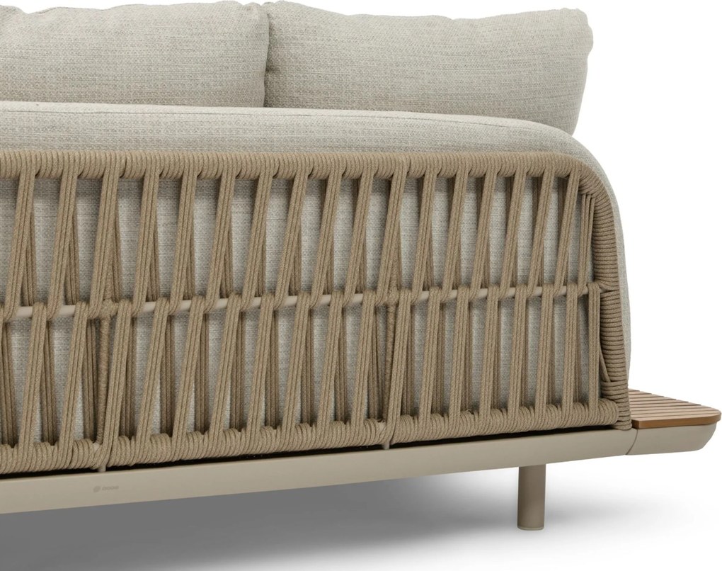 Hoek loungeset 5 personen Outdoor textiel Zand/Beige Coco Dunea