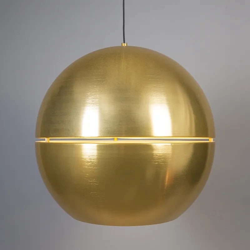 Art deco hanglamp goud bol 50cm - Slice