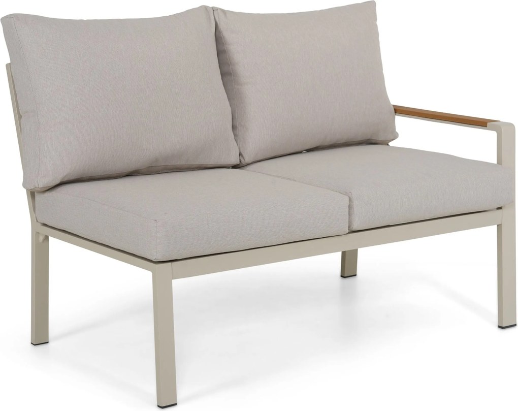 Hoek loungeset 5 personen Aluminium Taupe  Domani Furniture Leaf