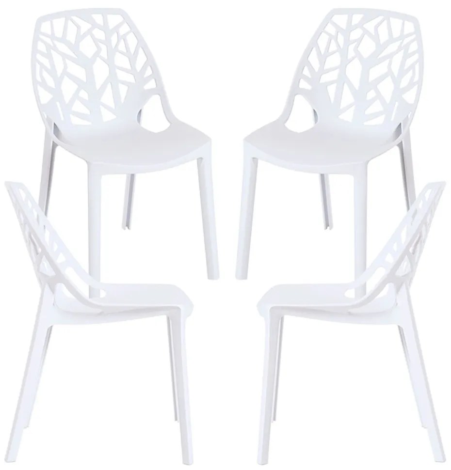 Pak 4 Polypropyleen Hissar Stoelen