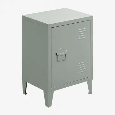 Pohpli Stalen Bijzettafel Met Kastje Groen – Khaki - Sklum