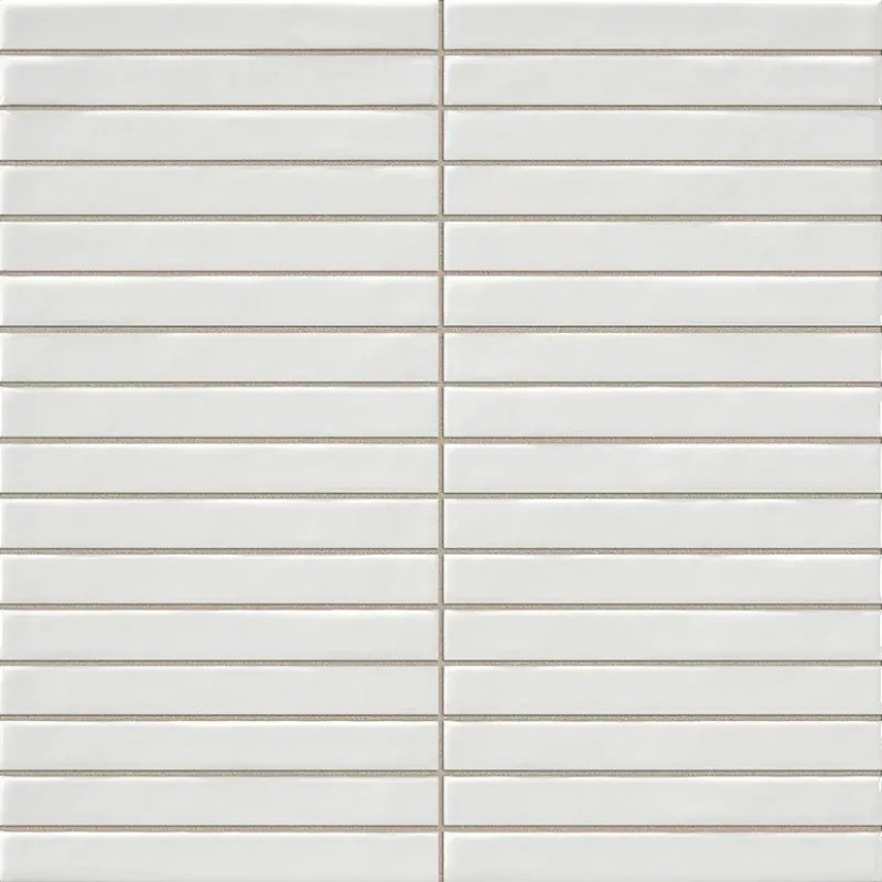 Jabo Pencil Kromo White mozaïektegel 35x35cm