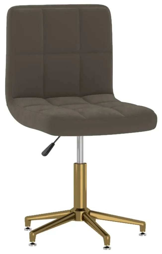 vidaXL Eetkamerstoelen draaibaar 6 st fluweel donkergrijs