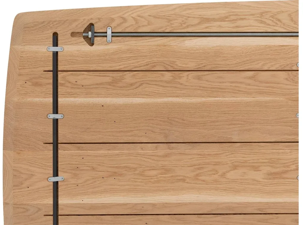 Goossens Excellent Eettafel Floyd, Semi rechthoekig 200 x 100 cm
