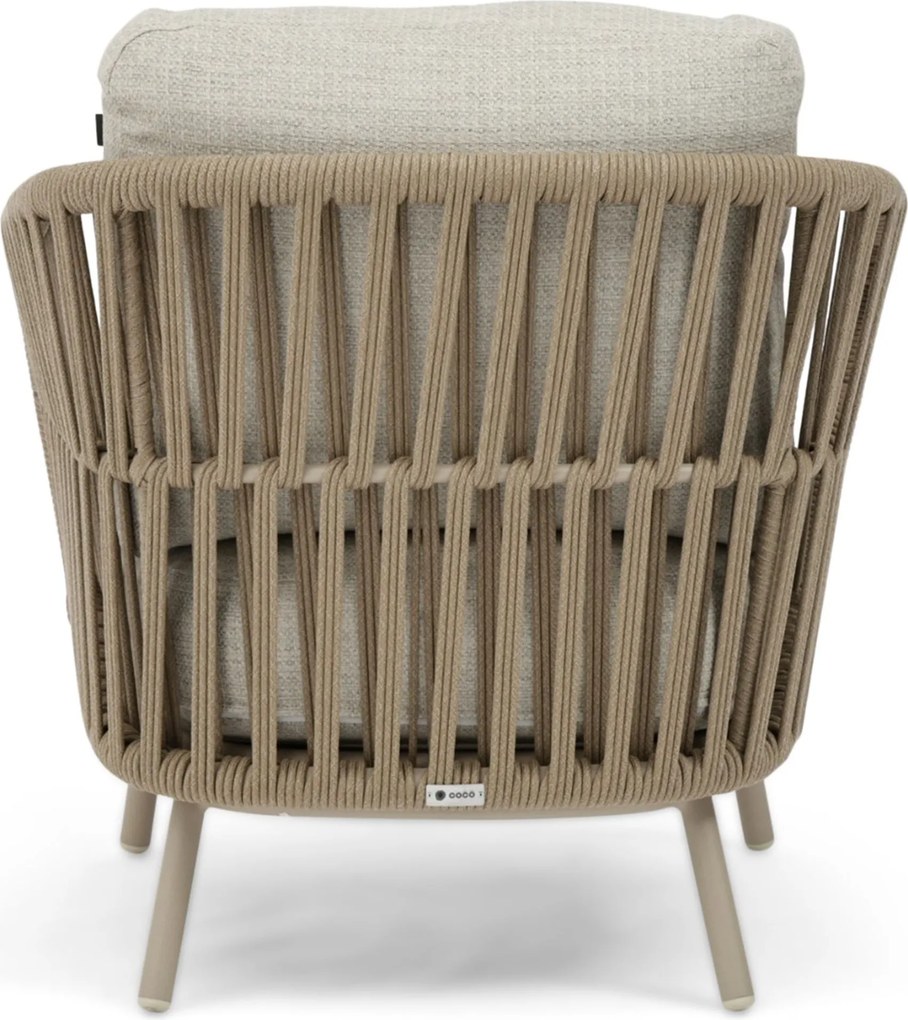 Stoel en Bank Loungeset 5 personen Rope Zand/Beige Coco Elara/Fungo