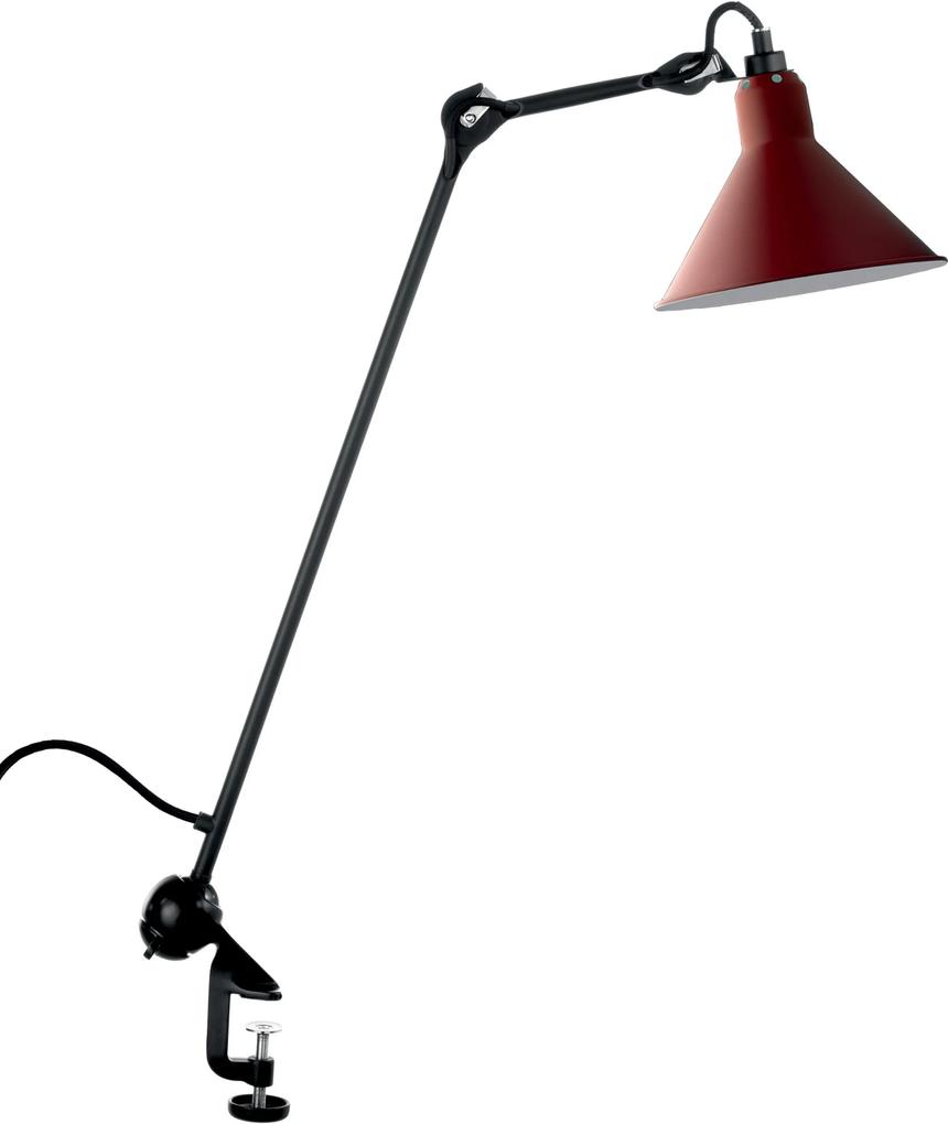 DCW éditions Lampe Gras N201 bureaulamp met tafelklem rood