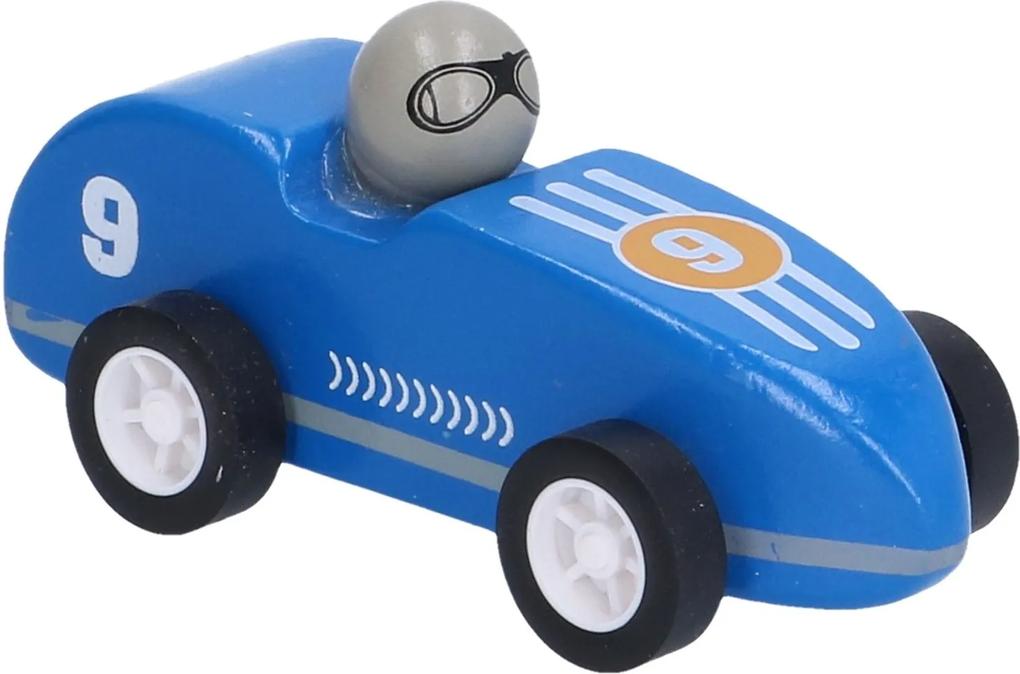 Raceauto, hout, blauw, 3+