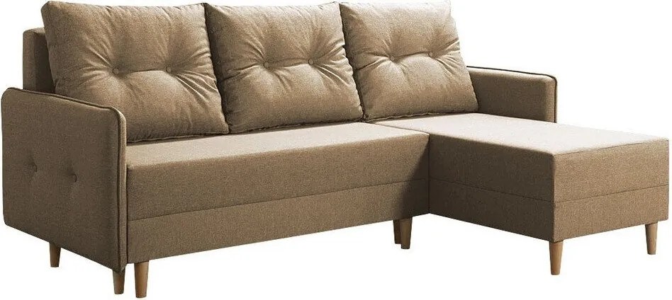 Hoekbank Muncie 101, Aanwezig, Aanwezig, 222x145x93cm, 97 kg, Poten: Hout