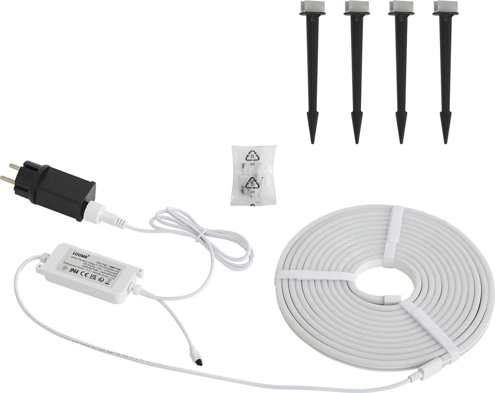 Smart LED strip 5 meter CCT 30W 350 lm 2700 - 6500K IP44 incl. grondpinnen