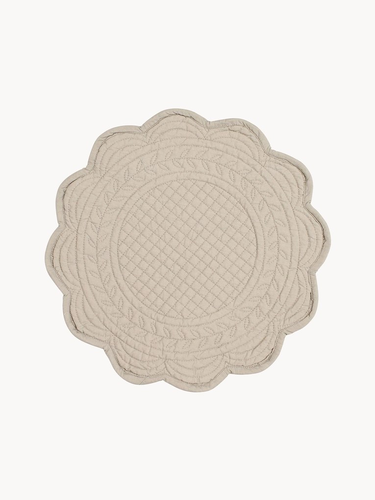 Ronde placemats Boutis, 2 stuks