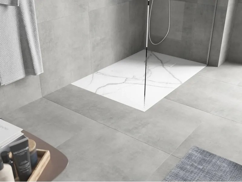 Mexen Hugo rechthoekige SMC douchebak 120 x 90 cm, witte steen - 42159012