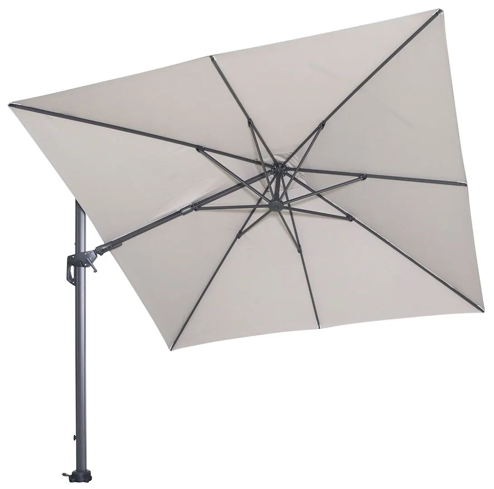 Garden Impressions Hawaii zweefparasol 300x300 cm - frame carbon black - doek zand