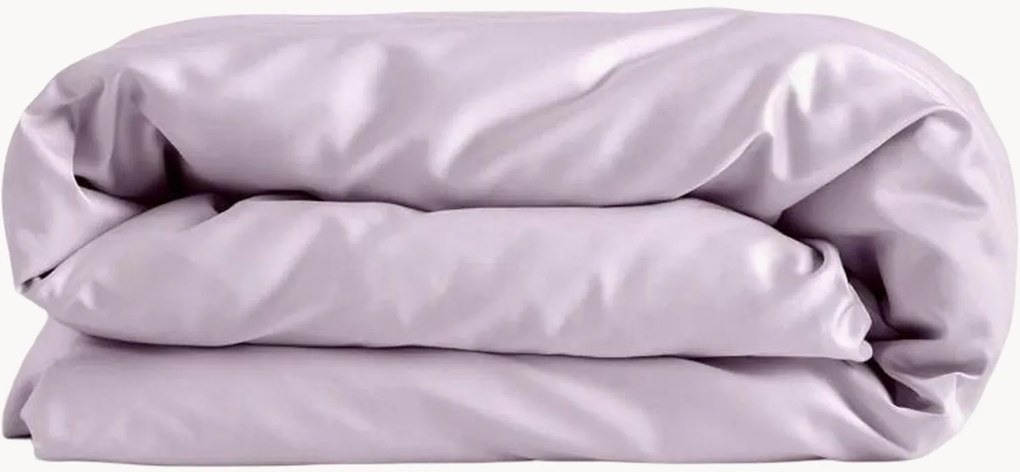 Katoensatijnen dekbedovertrek Lavender