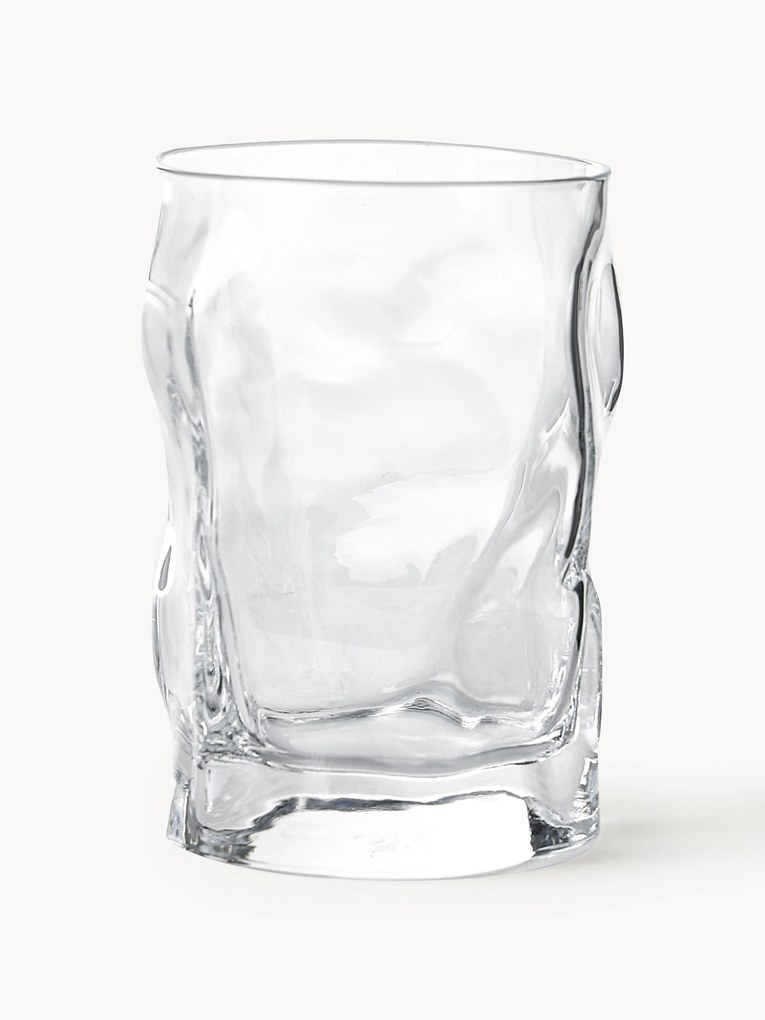 Waterglazen Sorgente in organische vorm, 6 stuks