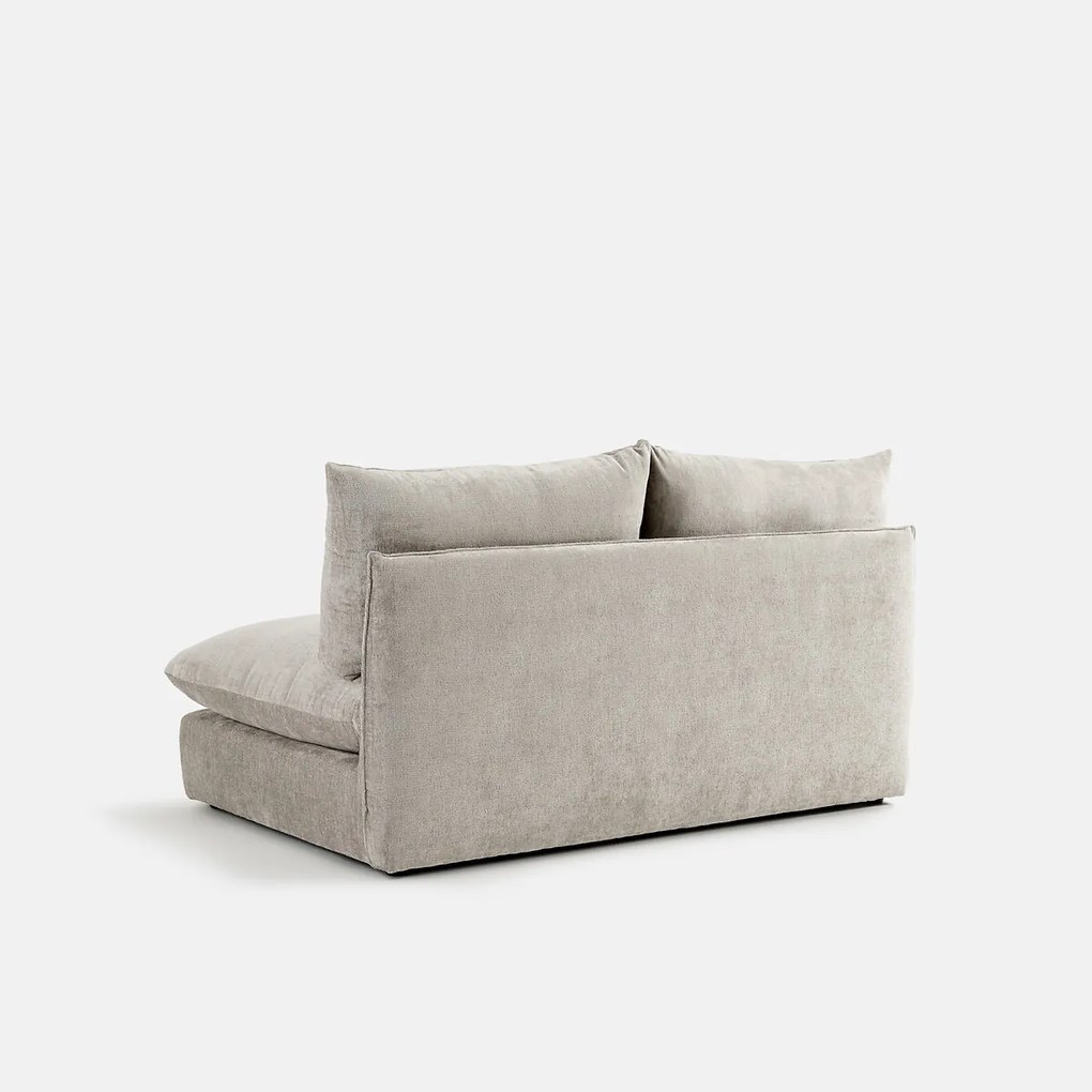 Malo modulaire 2-zits bank met textuurfluweel