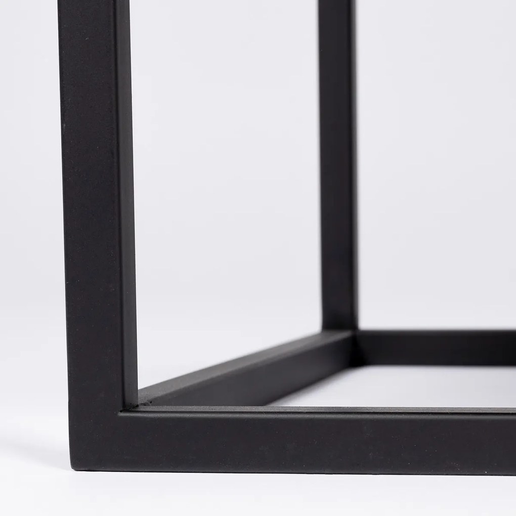 Japandi Kast Zwart Met Rotan - 70x38x145cm.