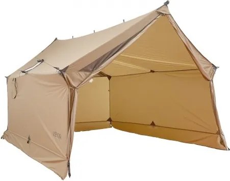 VEVOR kampeertent, 2-persoons huttentent met kachelaansluiting, waterdichte wintertenten met ventilatie, lichtgewicht en draagbare 4-seizoenententen voor wandelen, vissen, jagen en backpacken