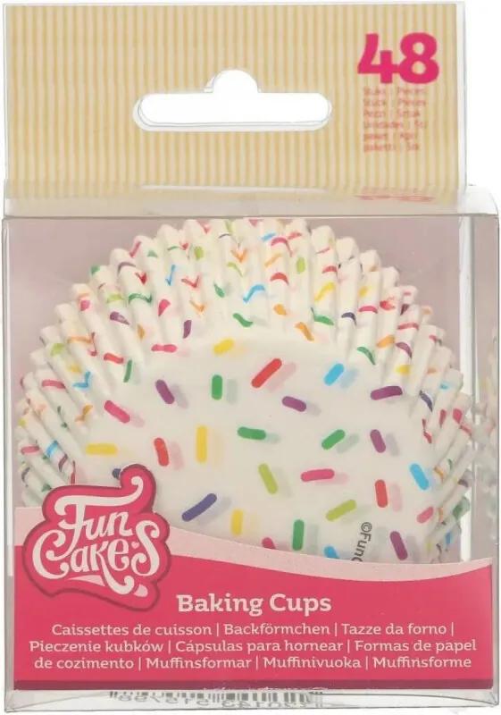 Baking Cups Sprinkles: Perfect voor feest cupcakes, Cupcakes en meer, Taart decoratie, pk/48