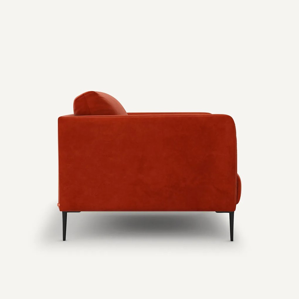 Fauteuil in fluweel, Oscar design E. Gallina