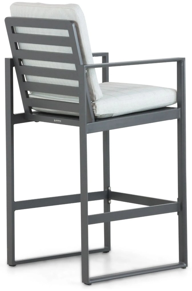 Barstoel Aluminium Grijs-antraciet Lifestyle Garden Furniture Nuno