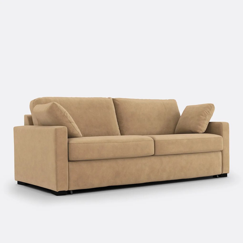 2, 3 of 4 zits slaapbank, Comfort Bultex®, fluweel, TIMOR