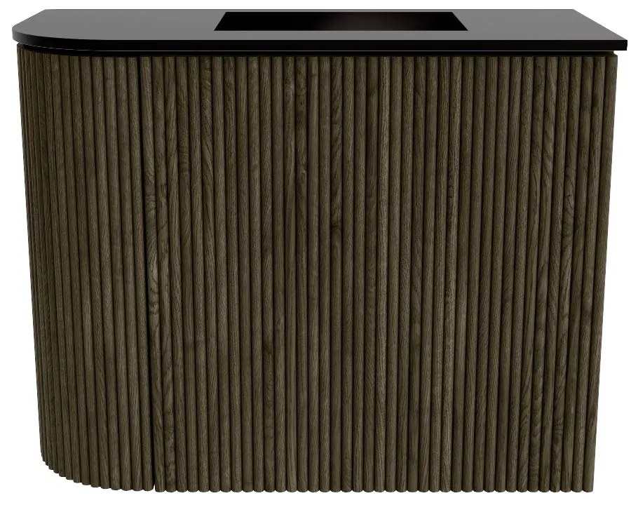 Mondiaz Joya 50cm toiletmeubel ronding links shadow met wastafel faye rechts zonder kraangat urban