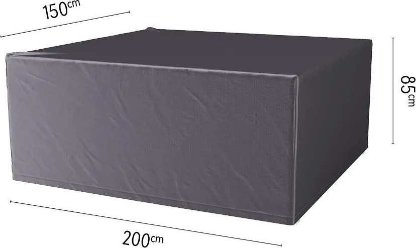 Platinum Aerocover tuinsethoes - Ademende hoes voor tuinset met rechthoekige tafels van 180 tot 200cm (inclusief stoelen)