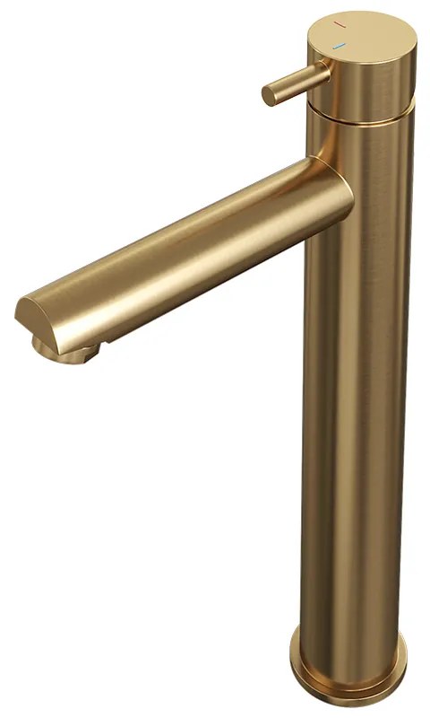 Brauer Gold Edition ColdStart verhoogde wastafelkraan energy-saving model B messing geborsteld PVD