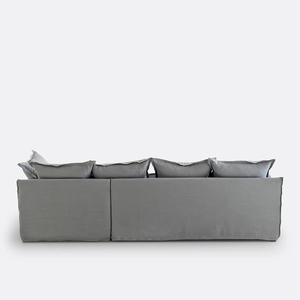 Hoes in linnen voor hoekbank Odna