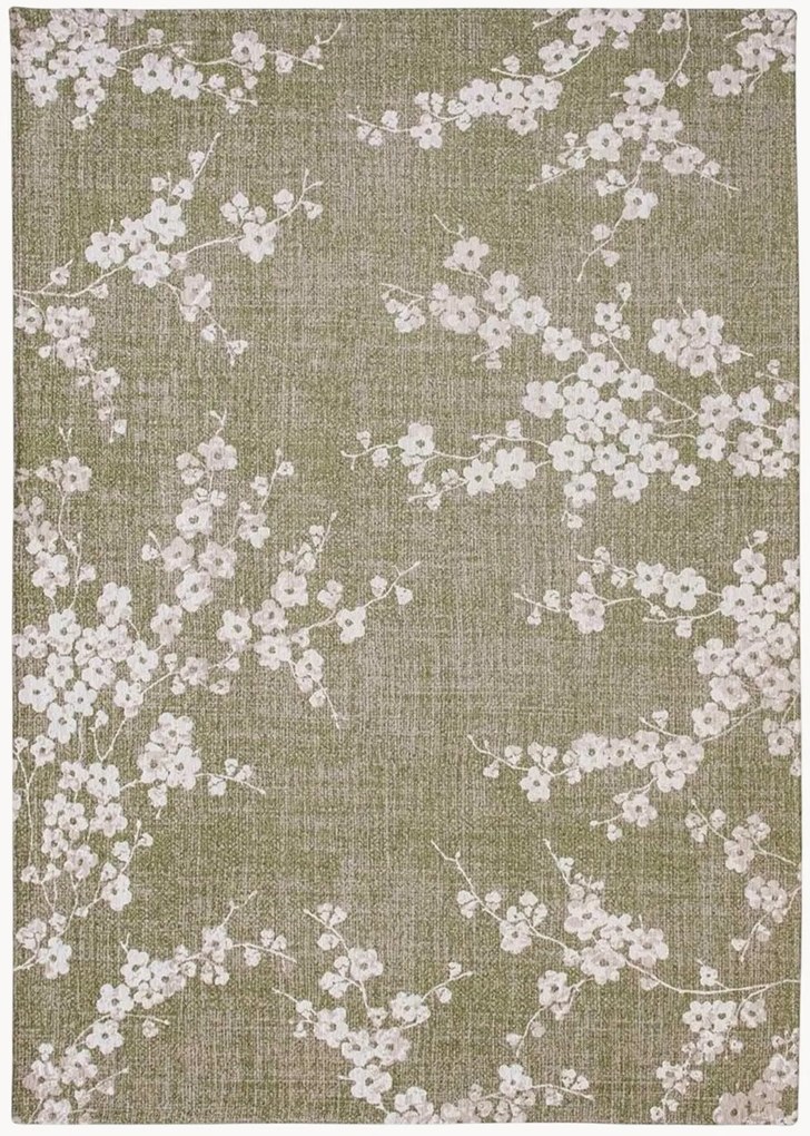 Wasbaar jacquard in- & outdoor vloerkleed Sakura
