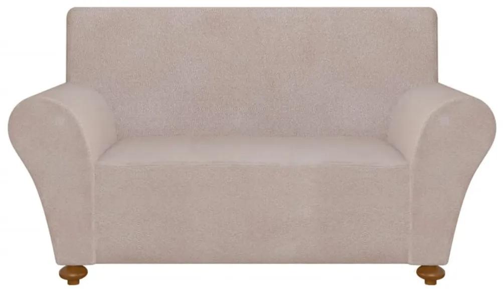 vidaXL 131089  Stretch Couch Slipcover Beige Polyester Jersey