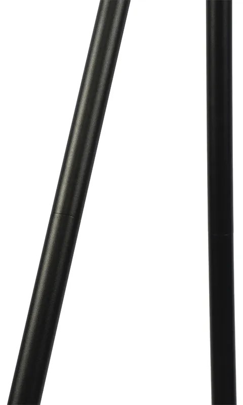 Moderne buiten vloerlamp zwart IP44 incl. LED op solar - Virginia