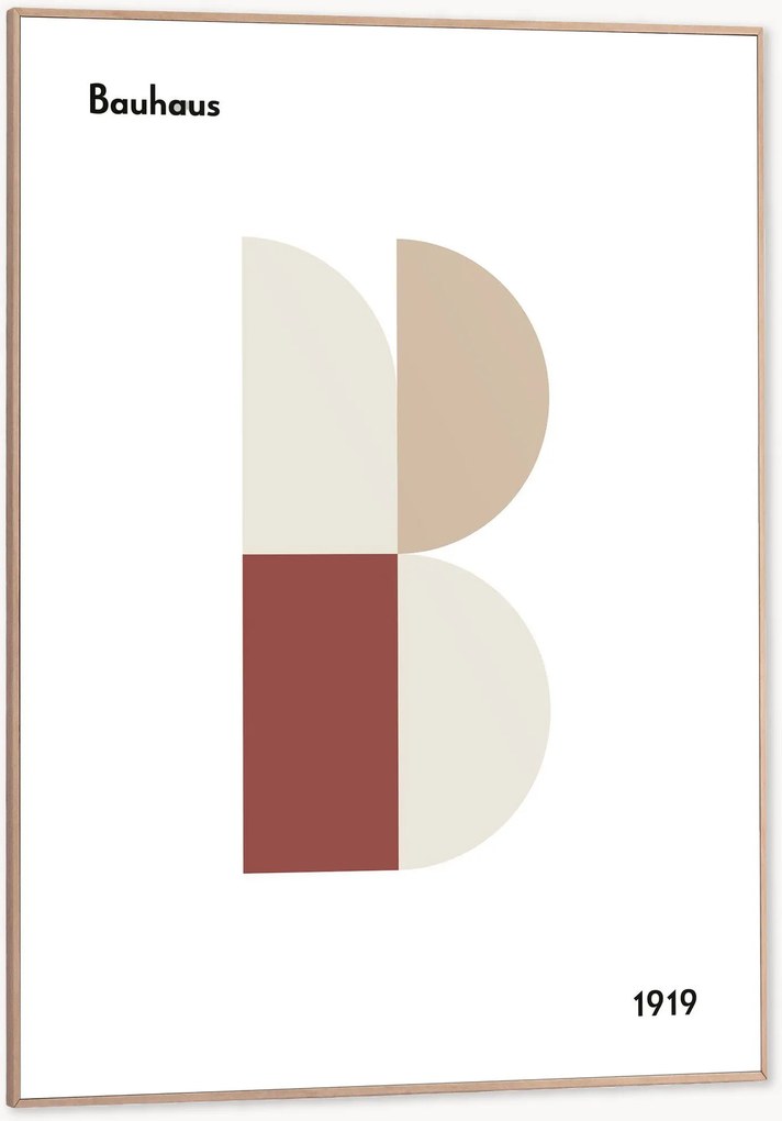 Ingelijste digitale print Bauhaus Capital