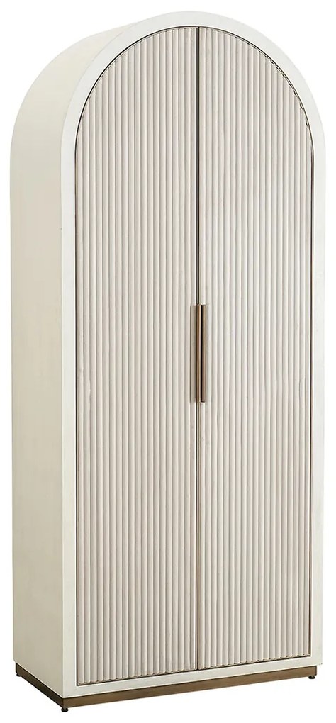 Richmond Interiors Tivoli Boogkast Beige Goud - 90x45x212cm.