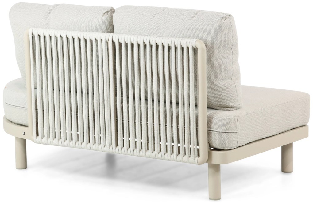 Hoek loungeset 5 personen Aluminium/rope Taupe  Santika Furniture Santika