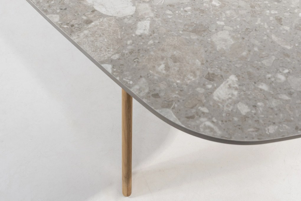 Dining Tuintafel rechthoekig 240 x 103 cm teak Naturel teak Montana