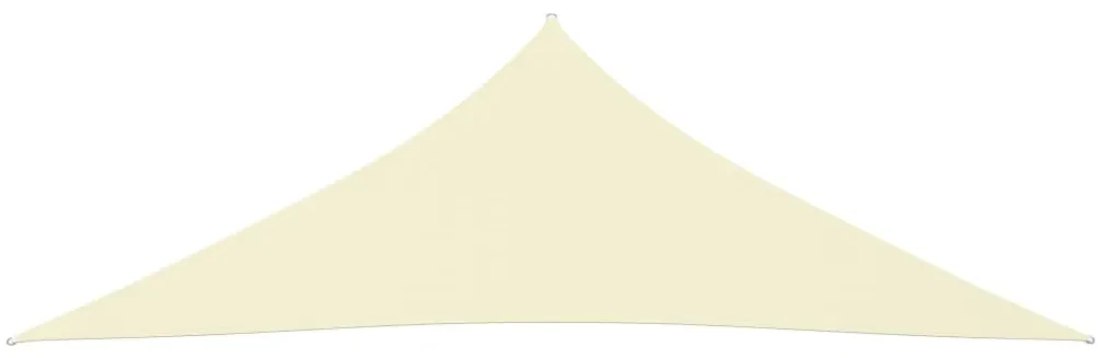 vidaXL Zonnescherm driehoekig 4x4x5,8 m oxford stof crèmekleurig