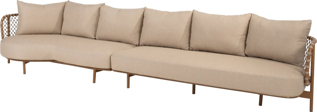 Martinique chaise longue loungeset 2 delig amber rope 4 Seasons Outdoor