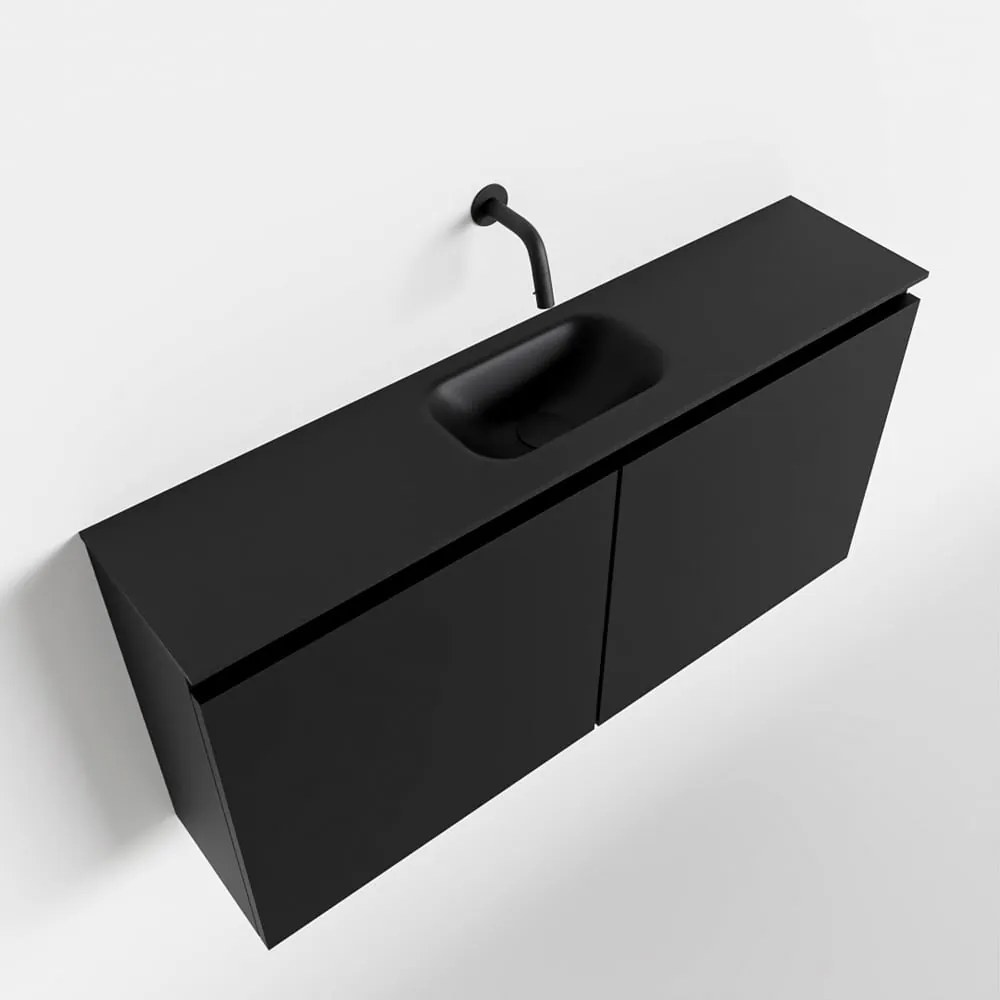 Mondiaz Ture 100cm toiletmeubel urban met wastafel urban midden geen kraangat